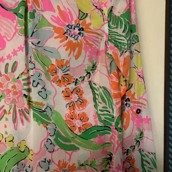 Lilly Pulitzer For Target Long Sleeve Button Down Top Size Small - Picture 10 of 16